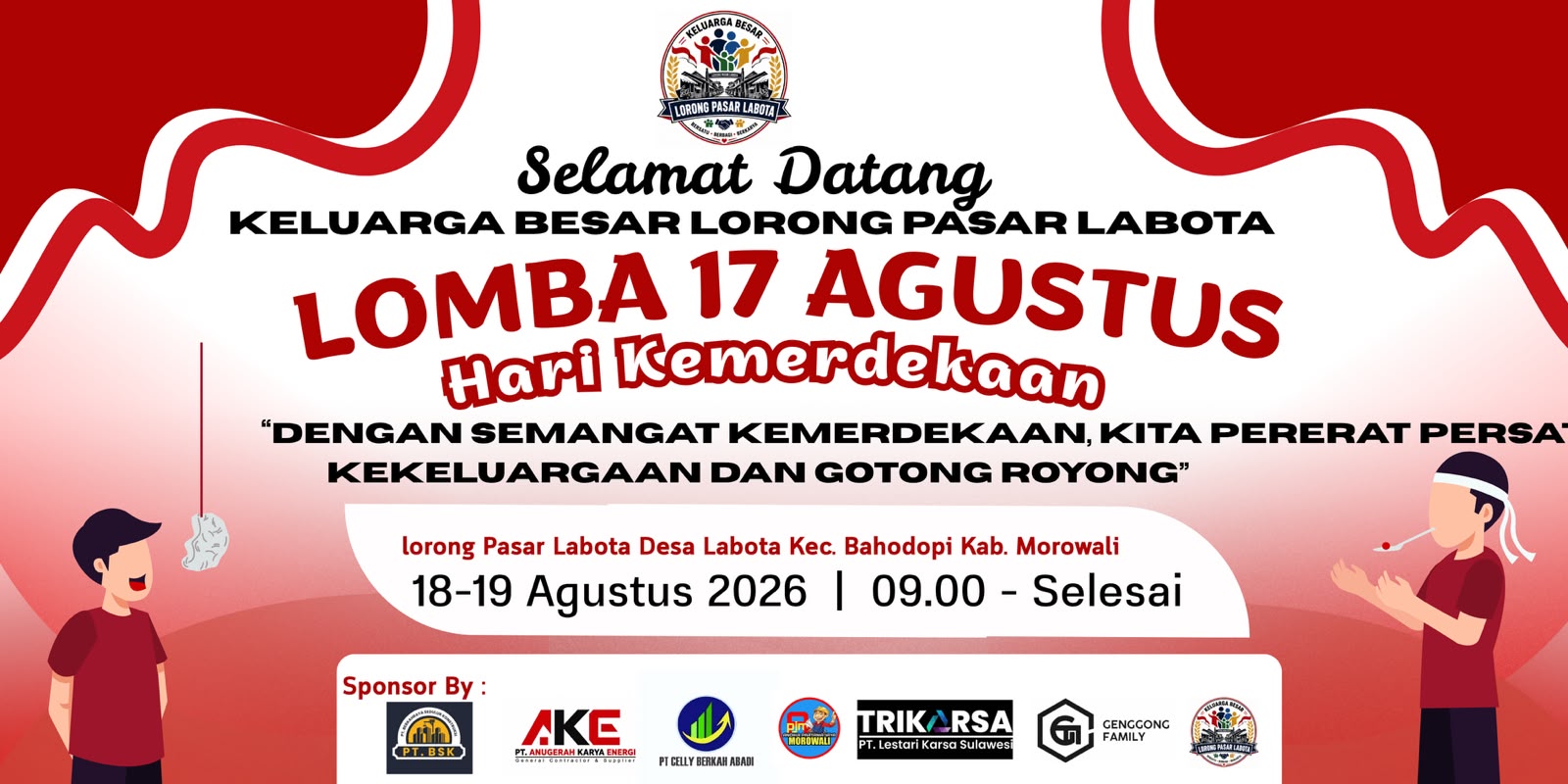 Poster Lomba 17 Agustus - Lorong Pasar Labota